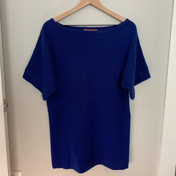 Tory Burch | Dresses | Tory Burch Blue Cashmere Sweater Dress | Poshmark